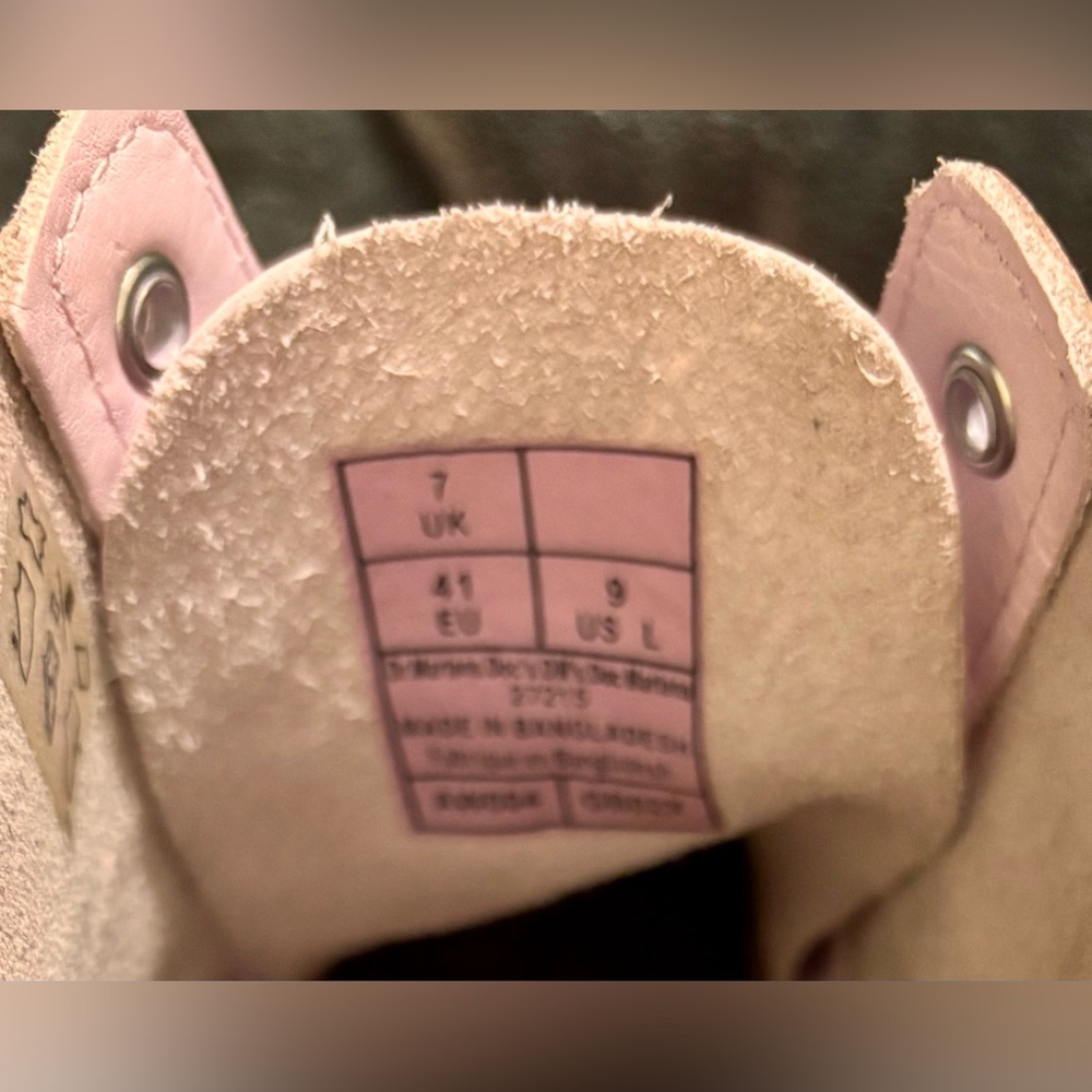 🎀 Dr. Martens 1460 Pascal Mono Pink Lace up Boots - Picture 5 of 13